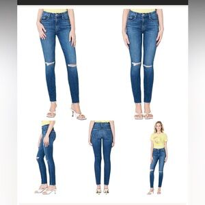 Mother Denim The High Waisted Looker Ankle Fray Nature Tune Up Women’s Size 25‎